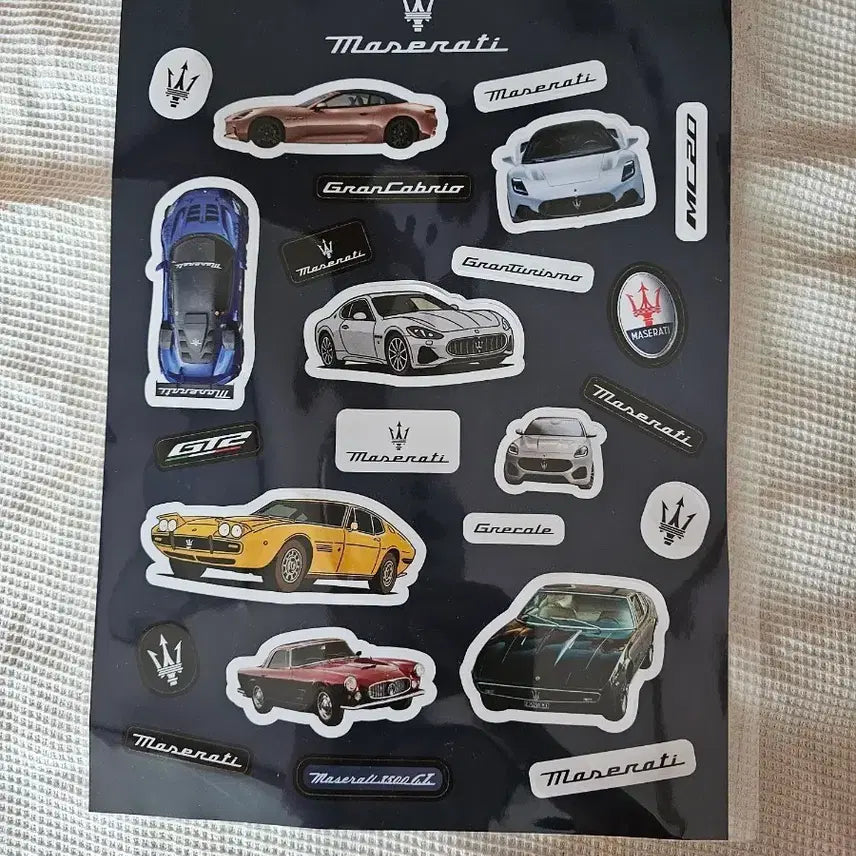 [BUNJANG] Maserati 15-Piece Sticker Set / 마세라티 스티커 15종 세트