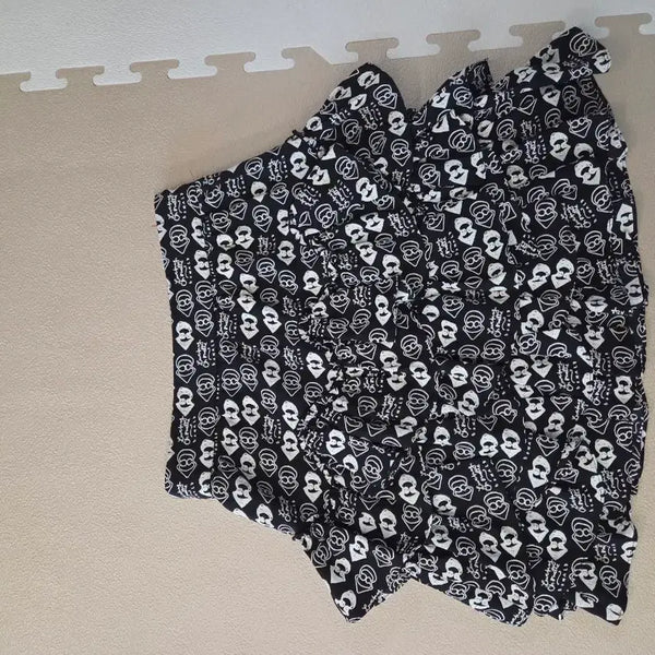[BUNJANG] Lucky Chouette Ruffle Pattern Skirt / 럭키슈에뜨 캉캉 스커트 55