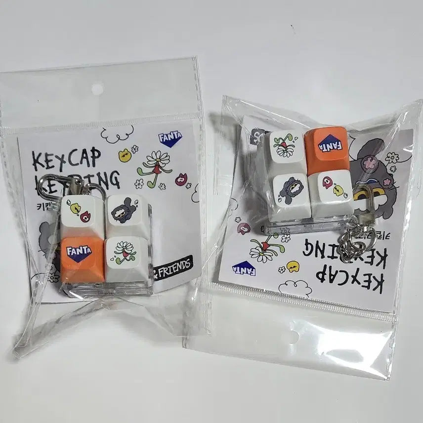 [BUNJANG] Jo & Friends Fanta Keycap Keyring Bundle Set / 2개일괄) 조앤프렌즈 환타 키캡 키링 조아 지드래곤 zonfriends