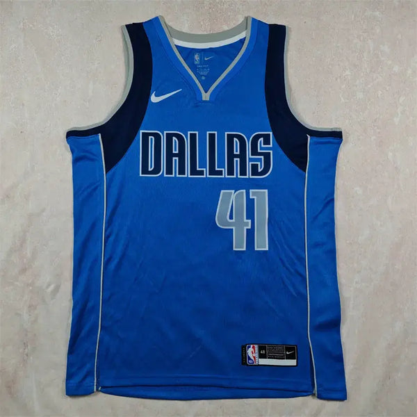 [BUNJANG] Novice Key Dallas Mavericks #41 Dirk Nowitzki Blue Swingman Basketball Jersey / 노비스키 NBA 농구복 열압 댈러스 매버릭스 41번 블루 스윙맨