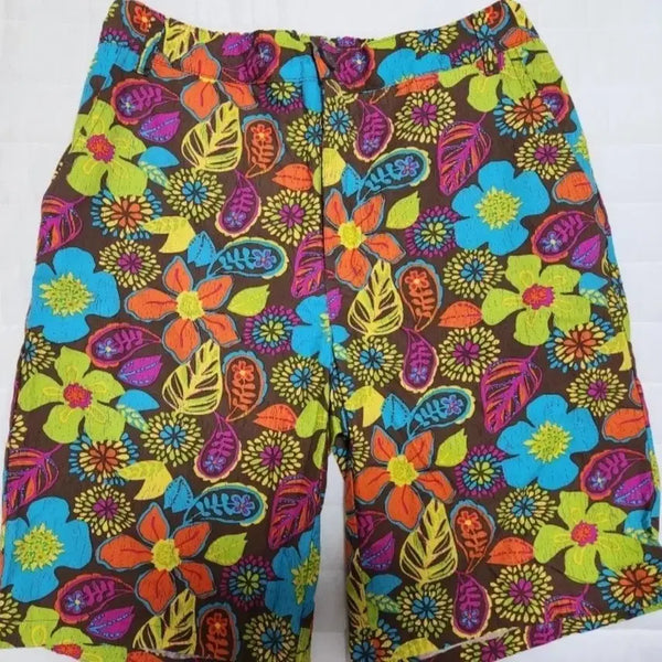 [BUNJANG] Flower Pattern Shorts L Size / 실착안한 플라워 패턴 반바지 L사이즈