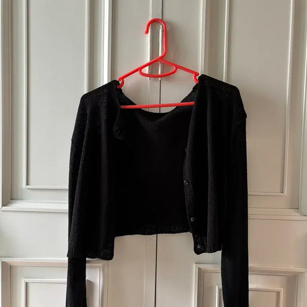 [BUNJANG] Black Summer Cardigan / 여름 가디건 블랙