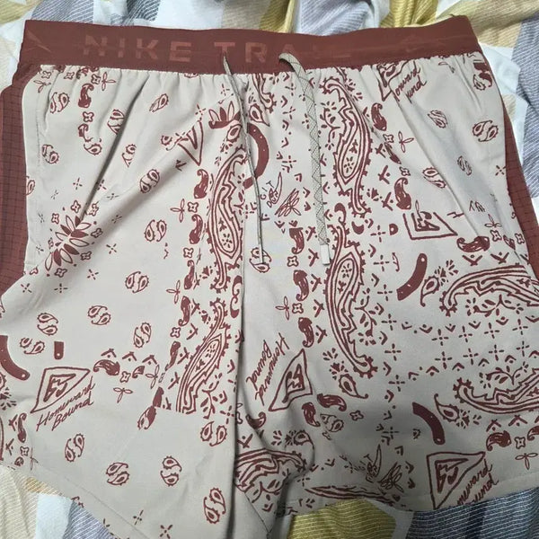 [BUNJANG] Nike Trail Bandana Pattern 6-inch Shorts - Large (New) / 나이키 트레일 반다나 패턴 반바지 6인치 라지 새상품