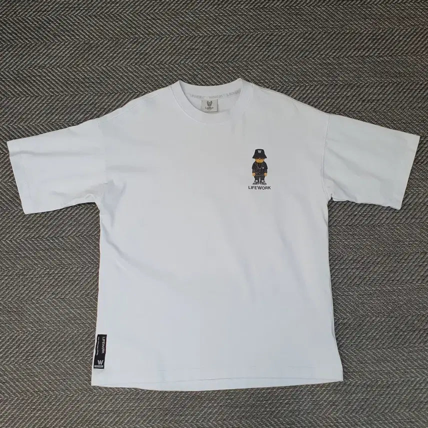 [BUNJANG] Life Work Short Sleeve Cotton T-Shirt - Size 105 / 라이프워크 반소매 면티 남자105