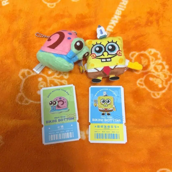 [BUNJANG] SpongeBob SquarePants Random Keyring Magnet Set (SpongeBob, Gary) / 스폰지밥 랜덤 키링 마그넷 (핑핑이,스폰지밥)
