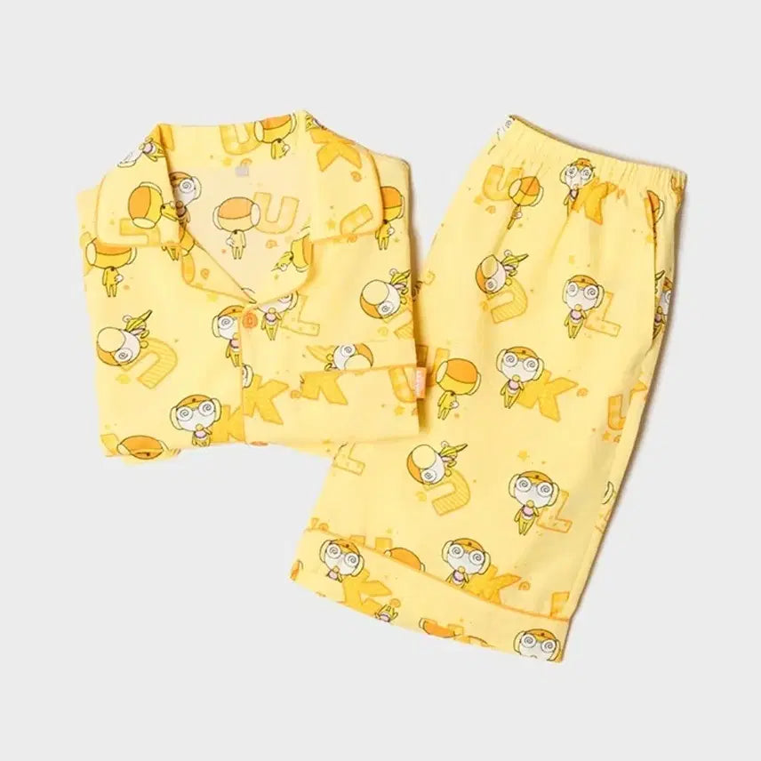 [BUNJANG] SPAO Keroro Kururu Short Sleeve Pajamas / 스파오 케로로 쿠루루 반팔 파자마