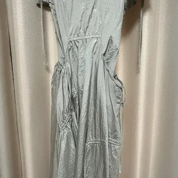 [BUNJANG] Marron Edition 24 Summer Ice Cement String Dress M / 나일론 원피스 - 마론에디션 24 서머 아이스 시멘트 스트링 드레스 m