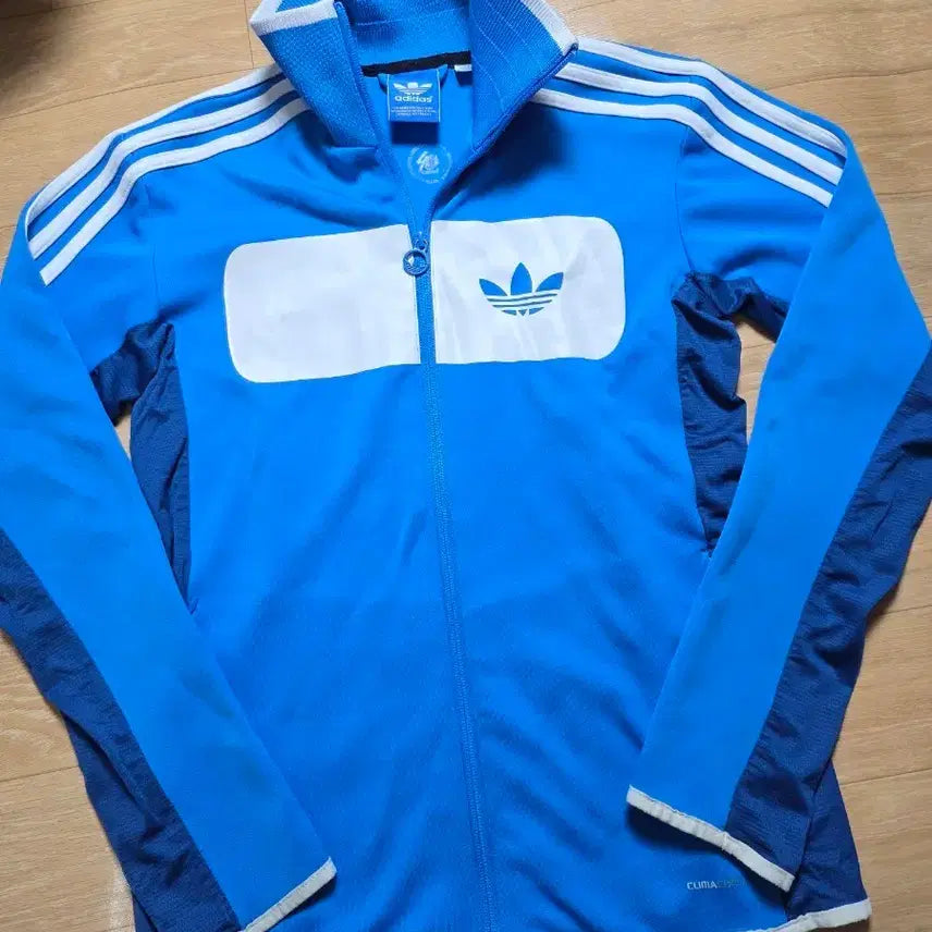 [BUNJANG] Adidas Track Top Jersey Blue/White Unisex / 85.아디다스 트랙탑져지 . 블루 화이트. 공용