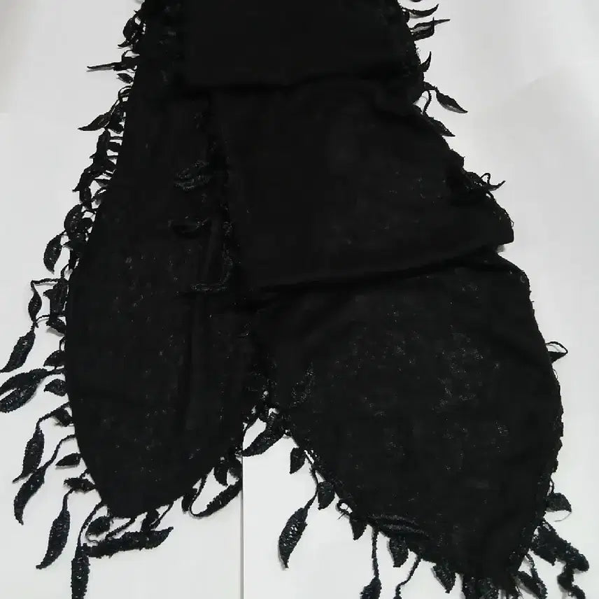 [BUNJANG] Rock Punk Goth Black Müller / 락펑크 고스 블랙 머플러