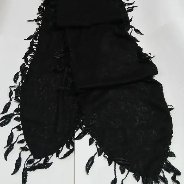 [BUNJANG] Rock Punk Goth Black Müller / 락펑크 고스 블랙 머플러