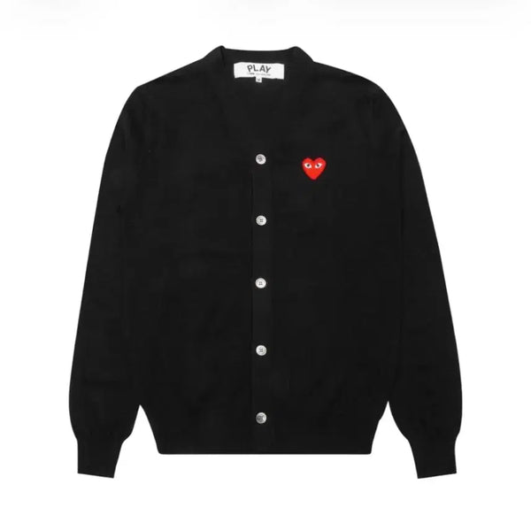 [BUNJANG] Comme des Garçons Play Heart Cardigan Black / 꼼데가르송 하트 플레이 가디건