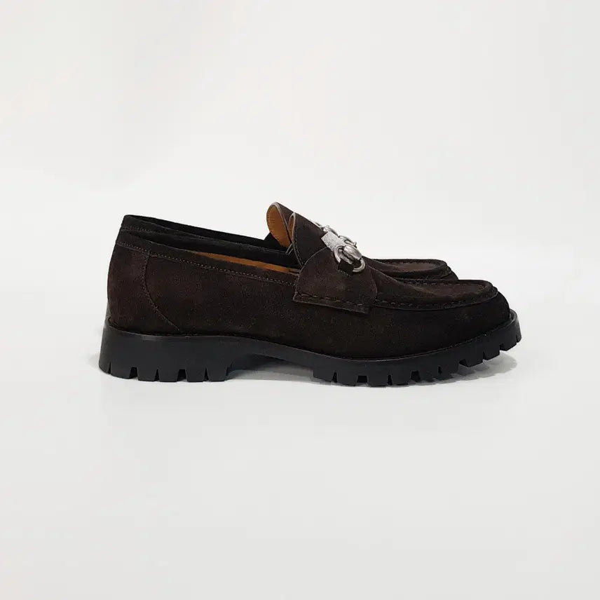 [BUNJANG] Gucci Suede Men's Loafers / 정품) 구찌 스웨이드 남성 로퍼 801058