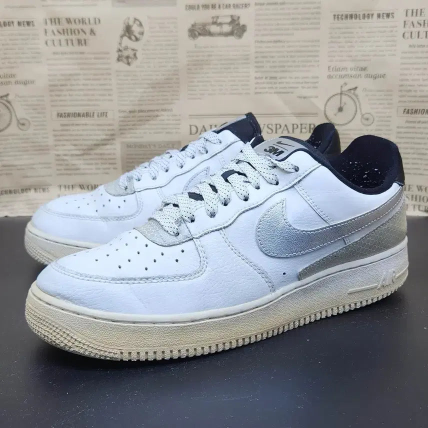 [BUNJANG] Nike Air Force 1 3M Sneakers (270) / 나이키 에어포스 1 3M 운동화270