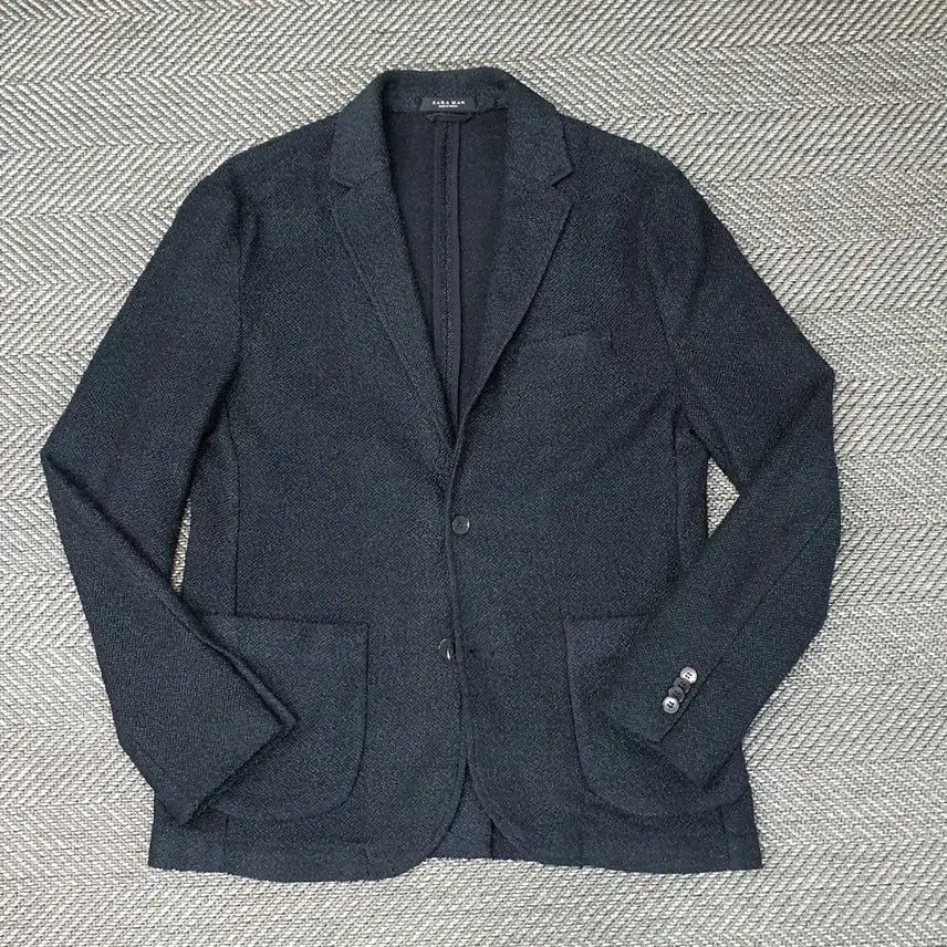 [BUNJANG] Zara Men's Knit Blazer Navy (Size 105) / ZARA 자라 니트 블레이저 남자105