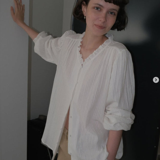 [BUNJANG] lovebymood Vintage Frill Blouse / lovebymood  러브바이무드 빈티지 프릴 블라우스 Vintage Frill Blouse
