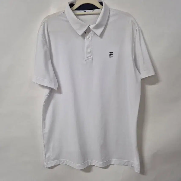 [BUNJANG] Fila Men's Summer Short Sleeve Golf T-Shirt (Size 105) / 휠라 여름 반팔 골프티셔츠/남성105