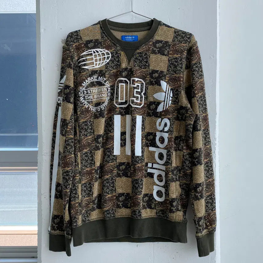 [BUNJANG] Adidas Camo Sweatshirt / (XS) 아디다스 카모 스웻 맨투맨