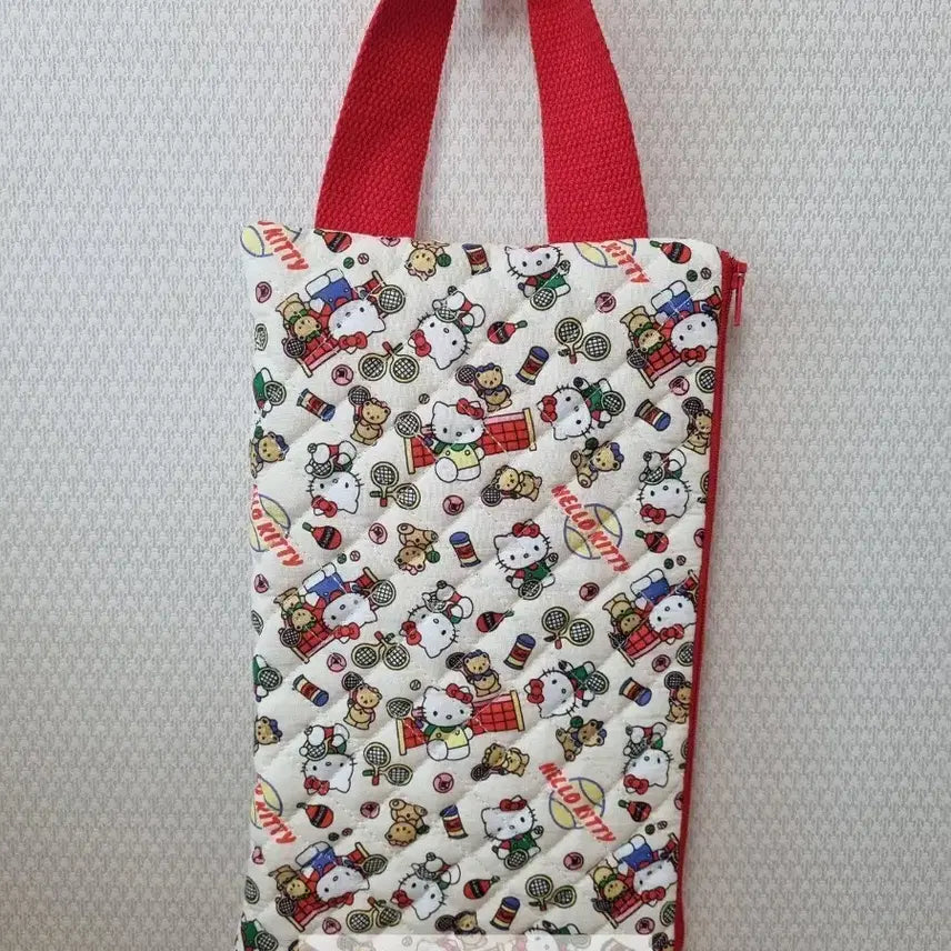 [BUNJANG] Handmade Hello Kitty Strap Pouch Mini Bag / 핸드메이드 헬로키티 스트랩 파우치 스트랩 가방  미니가방