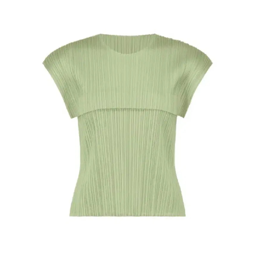 [BUNJANG] Pleats Please Pastel Green Sleeveless Top / 플리츠플리즈 파스텔그린 탑 25년 6월 먼슬리