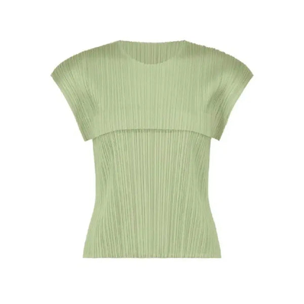 [BUNJANG] Pleats Please Pastel Green Sleeveless Top / 플리츠플리즈 파스텔그린 탑 25년 6월 먼슬리