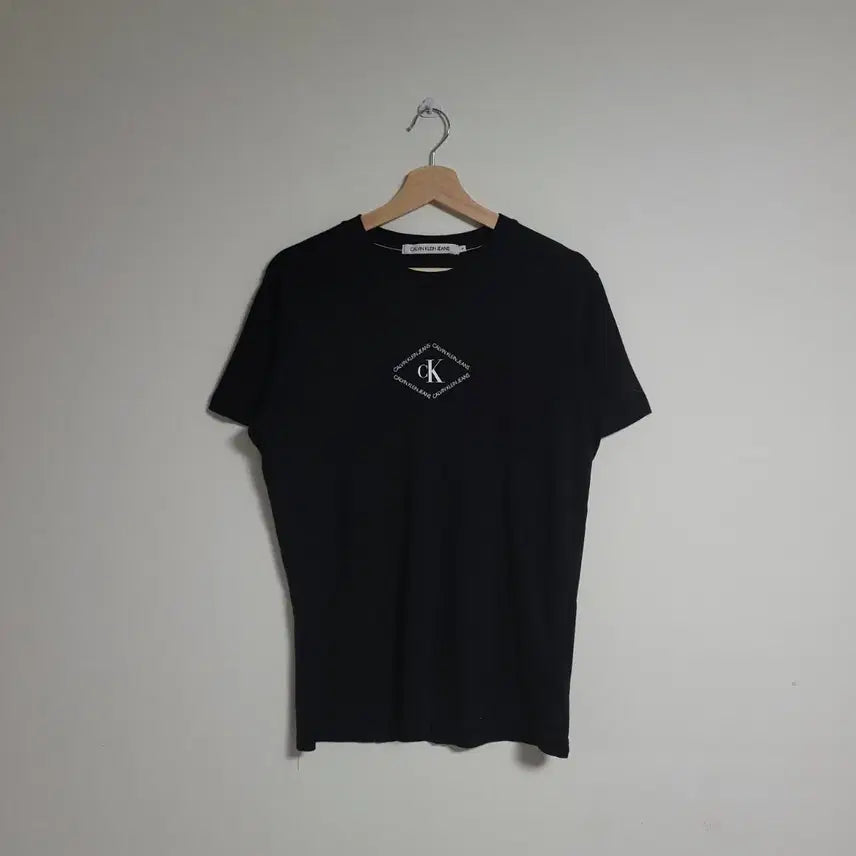 [BUNJANG] Calvin Klein Jeans Black CK Logo Short Sleeve T-Shirt / (M) CK 캘빈클라인진스 반팔 티셔츠 블랙