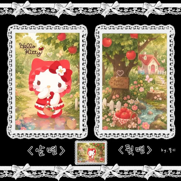 [BUNJANG] Sanrio Kitty Handmade Envelope Design JPEG File / 캐릭터랩핑지 산리오 '키티' (수제봉투) 도안