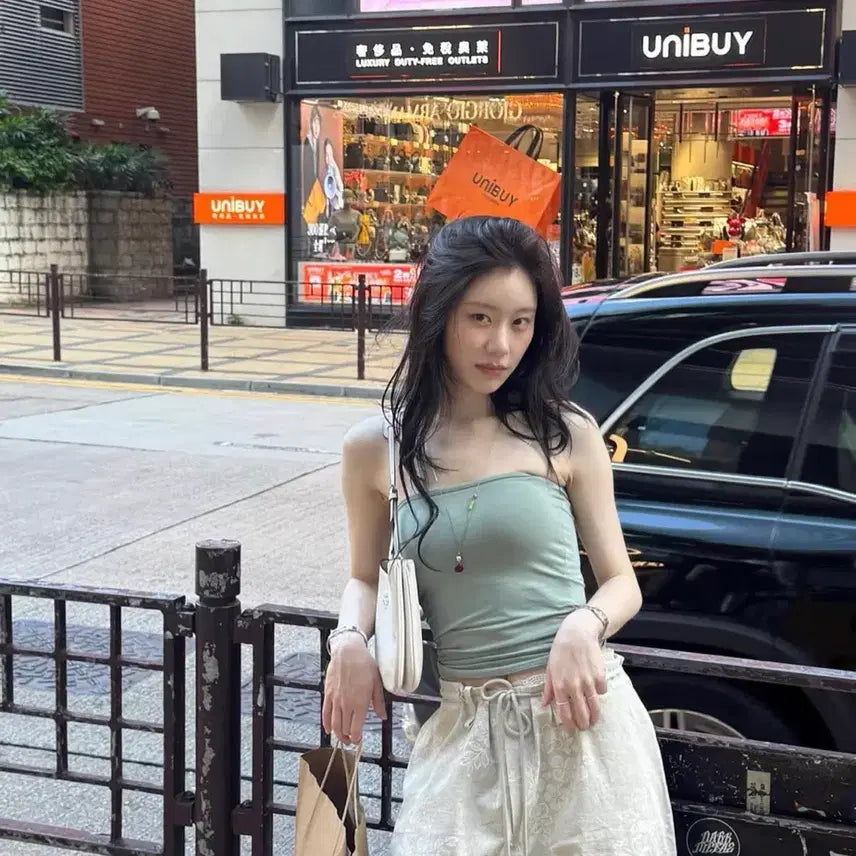 [BUNJANG] Flower Wide Pants / (미착용)채령이입은 플라워 와이드팬츠