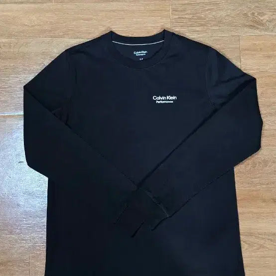 [BUNJANG] Calvin Klein Women's Long Sleeve Cotton T-Shirt Black / 여.S)  캘빈클라인 여성 긴팔티 ck / 여성 티셔츠 면티