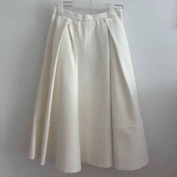 [BUNJANG] Kinder Salmon Ivory Midi Skirt / 킨더살몬 스커트