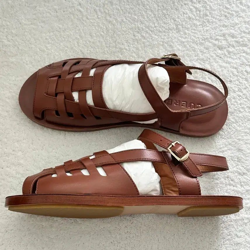 [BUNJANG] Cueren Venice 09 Sandals - Almond, Size 235mm / 새상품) 쿠에른 베니스09 샌들 235mm