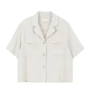 [BUNJANG] 66Girls Linen Short-Sleeve Blouse Free Size / 육육걸즈 린넨 반팔 블라우스 free