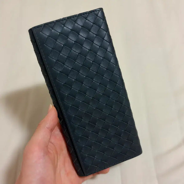 [BUNJANG] Bottega Veneta Intrecciato Bi-fold Wallet Black / 보테가베네타 인트레치아토 장지갑 블랙