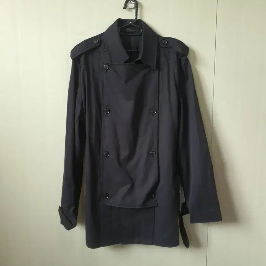 [BUNJANG] Solid Homme Trench Coat Black / 솔리드옴므 정품 트렌치코트 115 블랙