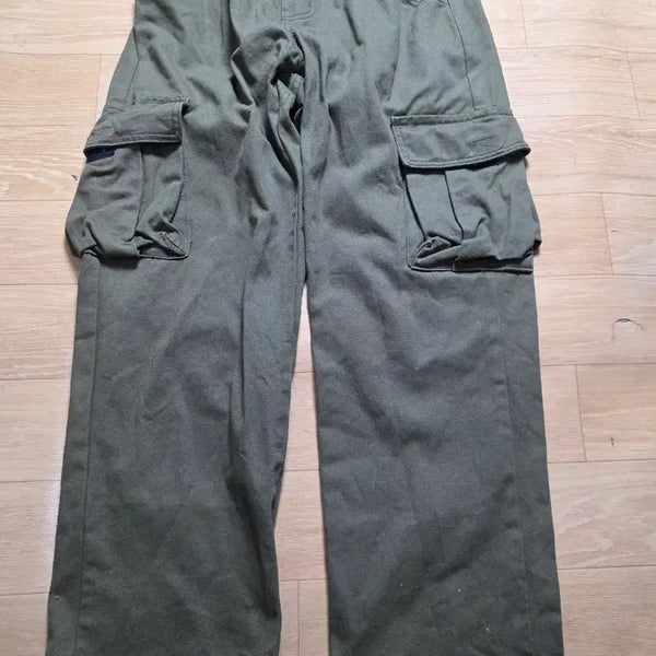 [BUNJANG] Cargo Pants Olive Green / 28.밴딩카고바지 올리브 그린. 길이95cm