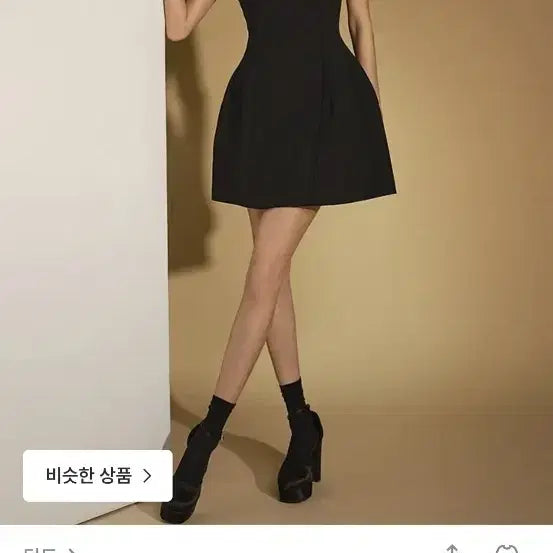 [BUNJANG] DINT Pintuck Mini Dress Black / 딘트 원피스