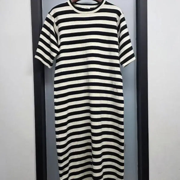 [BUNJANG] Paper Moon Ribbed Long Dress / 페이퍼문 탄탄 골지롱원피스
