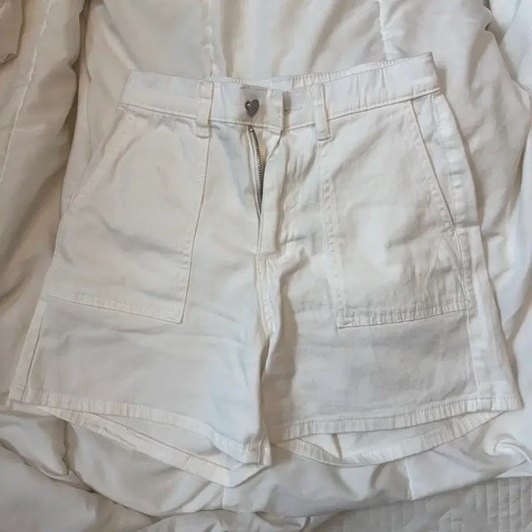 [BUNJANG] White Shorts (Size S) / 흰색 반바지 S
