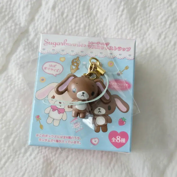 [BUNJANG] Sugarbunnies Spin'z Mascot Strap Keychain - Kurousa / 슈가바니즈 스핀즈 마스코트 스트랩 키링 - 쿠로우사