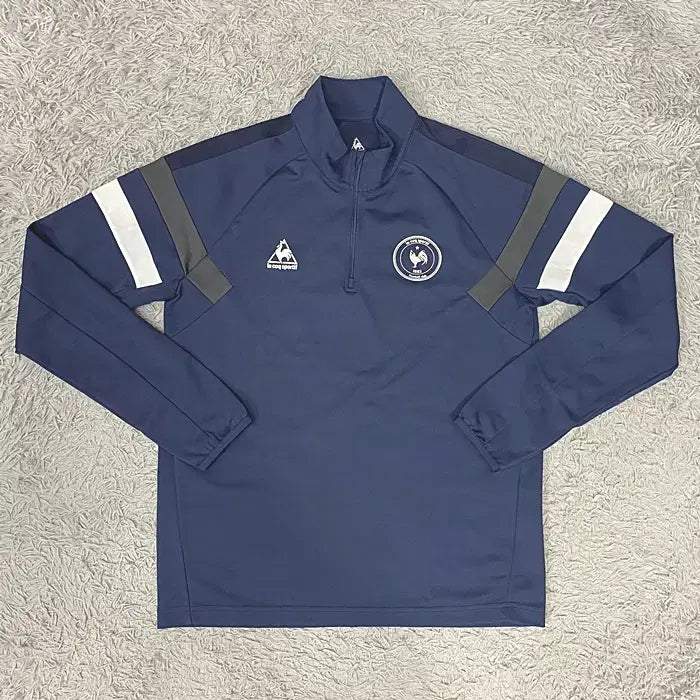 [BUNJANG] Le Coq Sportif Long Sleeve Half-Zip T-Shirt Size 100 / 르꼬끄 긴팔 반집업 티셔츠 100