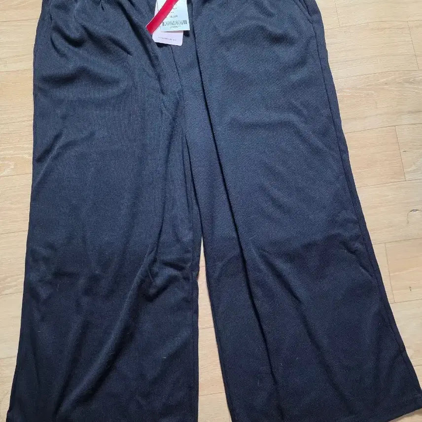 [BUNJANG] Black Wide Leg Pants (Length 87cm) / 38. 와이드 팬츠 블랙. 길이87cm