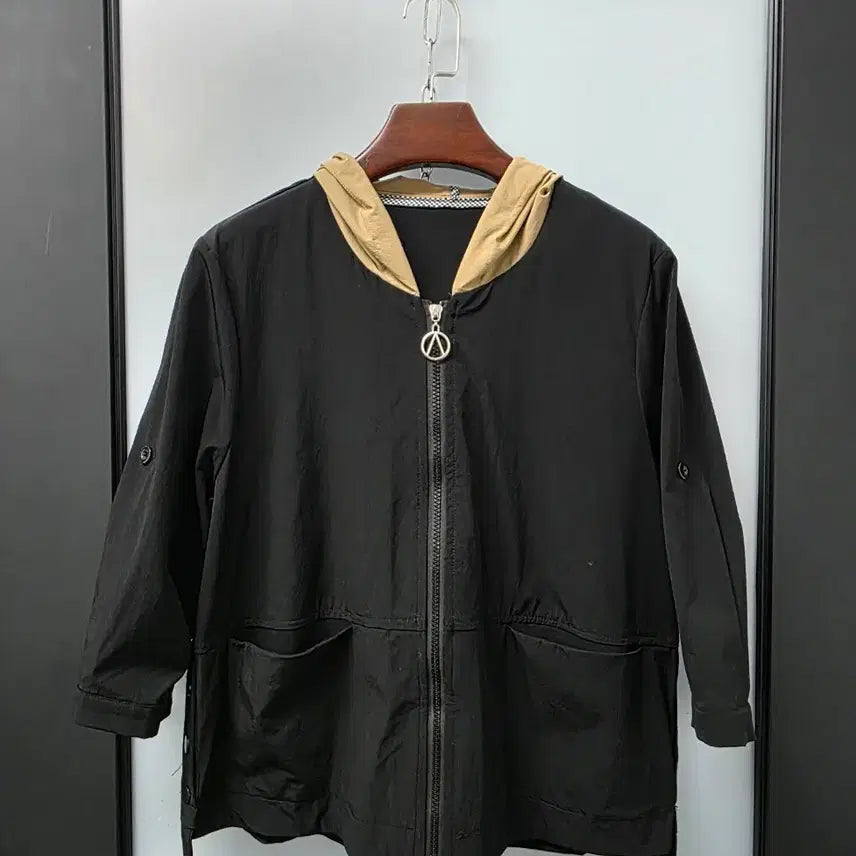 [BUNJANG] Woven Embroidered Patch Hoodie Jacket / 우븐 자수패치  우븐 후드자켓
