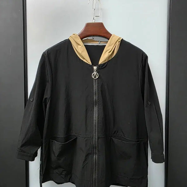 [BUNJANG] Woven Embroidered Patch Hoodie Jacket / 우븐 자수패치  우븐 후드자켓