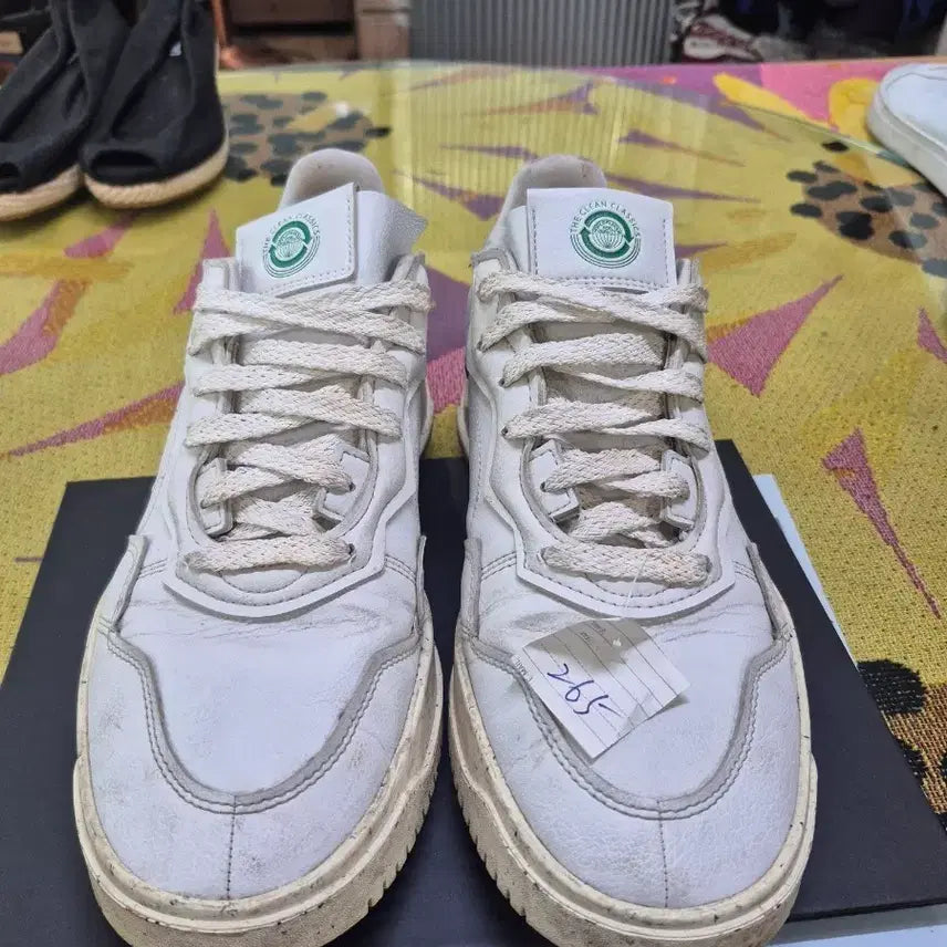 [BUNJANG] Adidas Classic Leather Sneakers White 265 / 265 아디다스 클래식 레더 스니커즈 화이트
