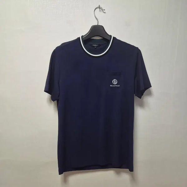 [BUNJANG] Beanpole Men's Short Sleeve T-Shirt Navy Size 100 / 빈폴 반팔티 남성 100 시원한원단