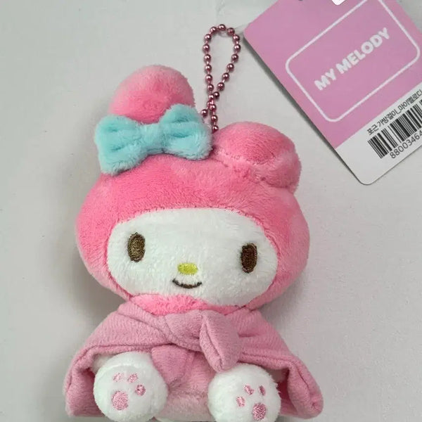 [BUNJANG] Sanrio My Melody Cozy Cape Doll Keyring 8cm / 산리오 마이멜로디 포근 망토 인형 키링 8cm 새상품 정품