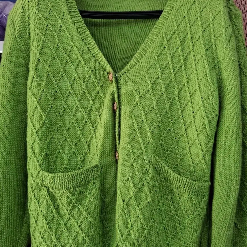 [BUNJANG] Hand-knitted Cardigan / 손뜨개옷