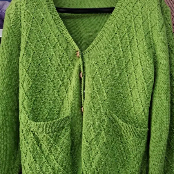 [BUNJANG] Hand-knitted Cardigan / 손뜨개옷