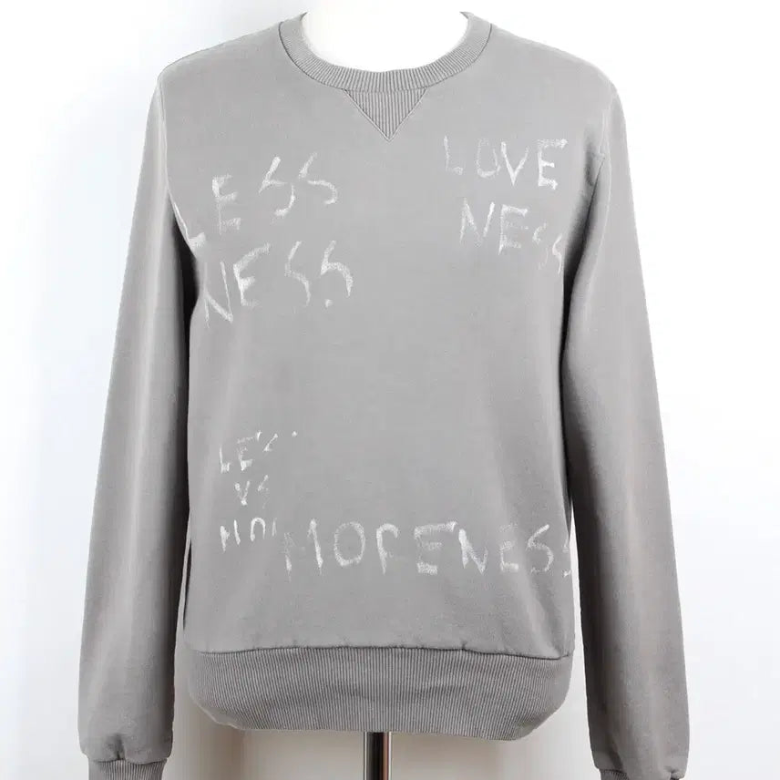 [BUNJANG] Dior Homme Printed Sweatshirt Grey Size S / 디올 옴므 프린팅 맨투맨 S(95)