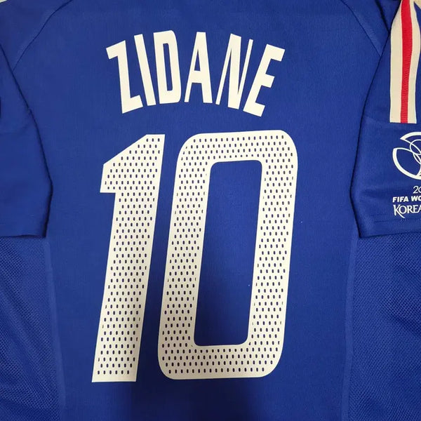 [BUNJANG] France National Football Team 2002 Home Authentic Jersey Zidane Replica / 02-04 프랑스 축국 국가대표팀 정품 홈 유니폼 지단 자컷 마킹