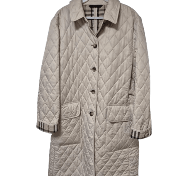 [BUNJANG] Burberry UK Authentic Men's Diamond Quilted Down Jumper Coat / 버버리 영국제 정품 남자 다이몬드 남성 추동용 퀼핑패딩점퍼코트 95반